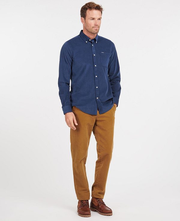 Barbour Ramsey Tailored Fit Shirt Blue | BABO87795