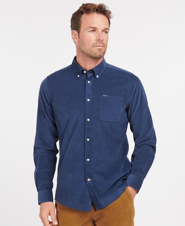 Barbour Ramsey Tailored Fit Shirt Blue | BABO87795