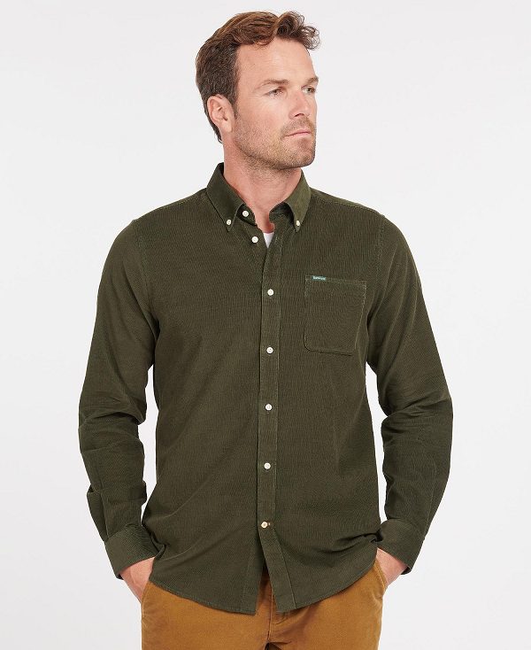 Barbour Ramsey Tailored Fit Shirt Forest | BABO87796