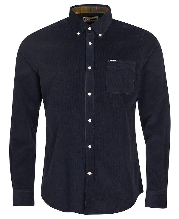 Barbour Ramsey Tailored Fit Shirt Navy | BABO87794