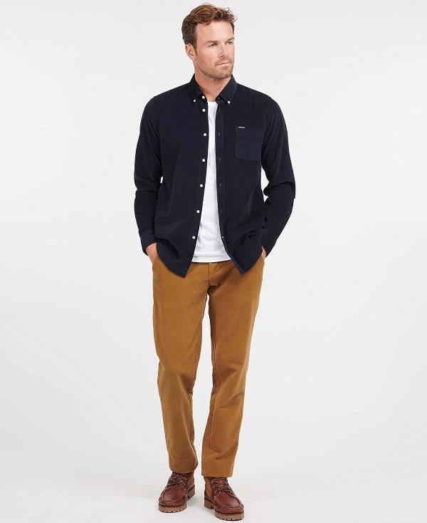 Barbour Ramsey Tailored Fit Shirt Navy | BABO87794