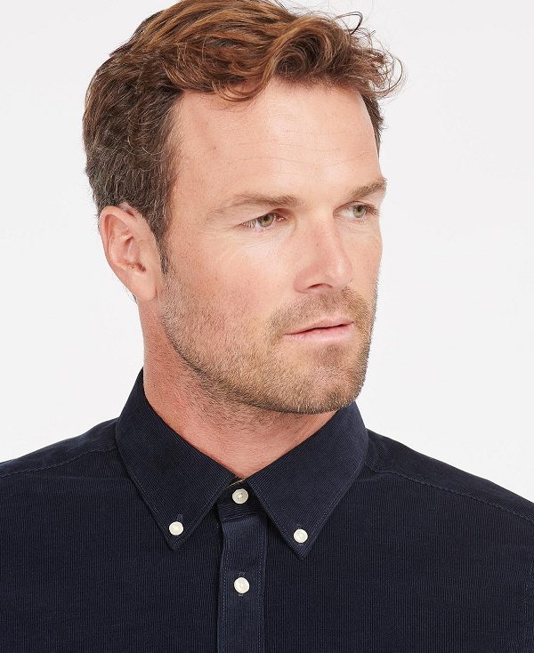 Barbour Ramsey Tailored Fit Shirt Navy | BABO87794