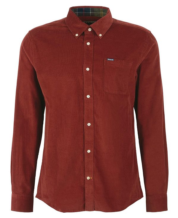 Barbour Ramsey Tailored Fit Shirt Red | BABO87799