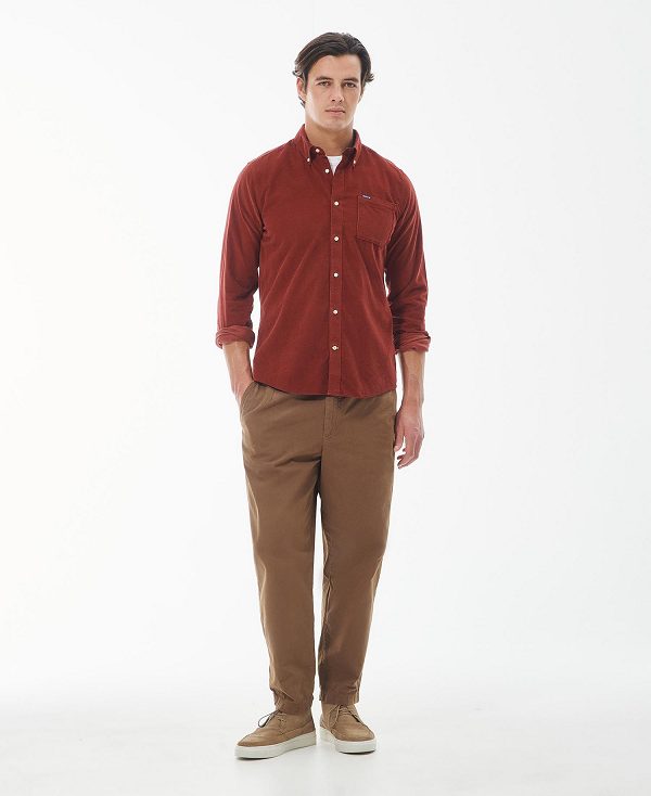 Barbour Ramsey Tailored Fit Shirt Red | BABO87799