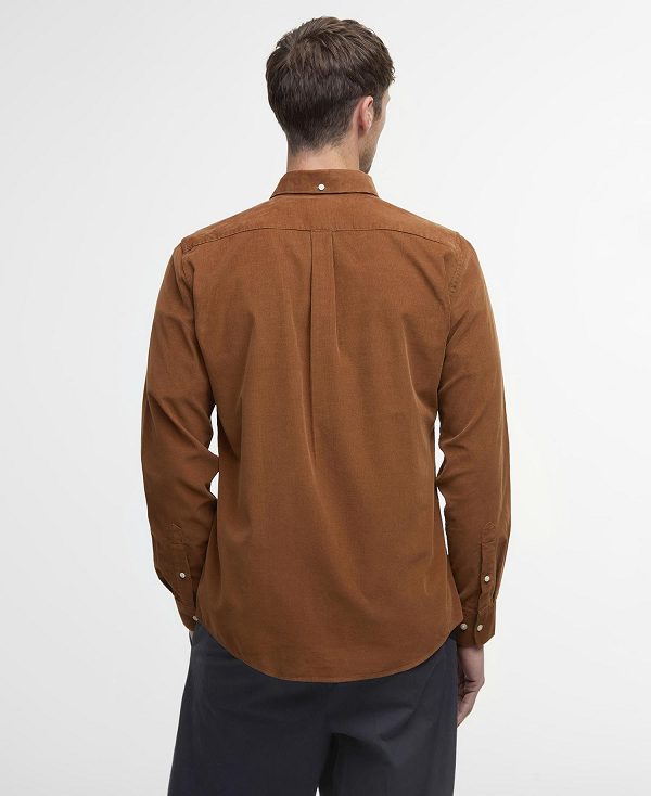 Barbour Ramsey Tailored Fit Shirt Russet Brown | BABO87791