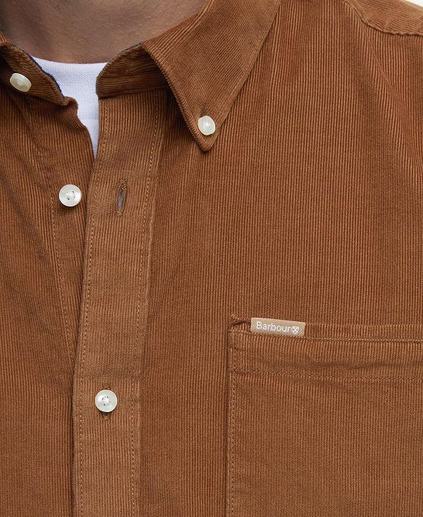 Barbour Ramsey Tailored Fit Shirt Russet Brown | BABO87791