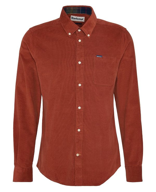 Barbour Ramsey Tailored Long-sleeved Shirt Orange | BABO87793