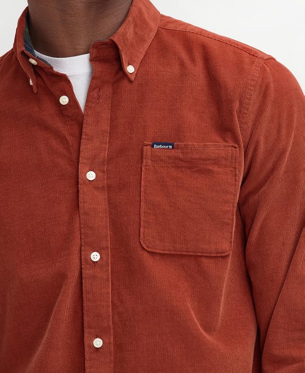 Barbour Ramsey Tailored Long-sleeved Shirt Orange | BABO87793