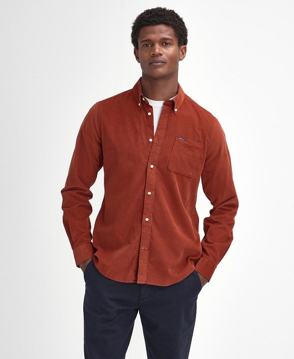 Barbour Ramsey Tailored Long-sleeved Shirt Orange | BABO87793