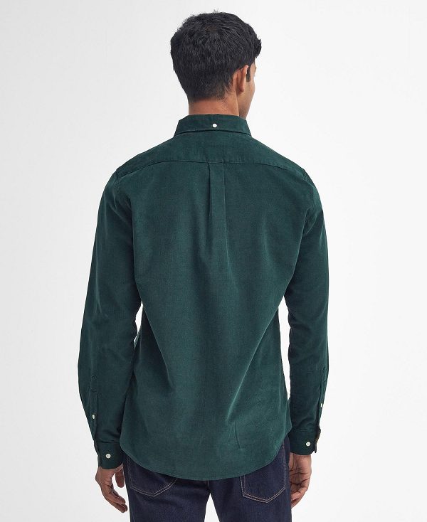 Barbour Ramsey Tailored Long-sleeved Shirt Green | BABO87797