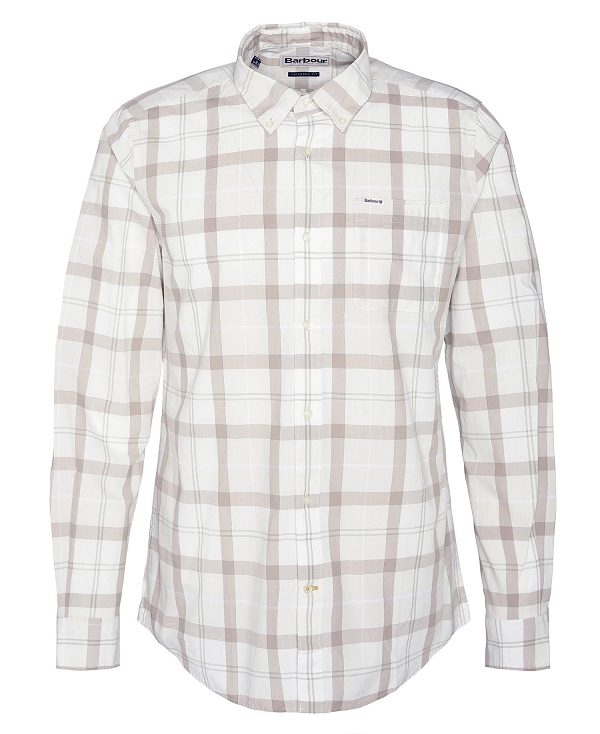 Barbour Rawley Tailored Long-sleeved Shirt Saltmarsh Tartan | BABO87789