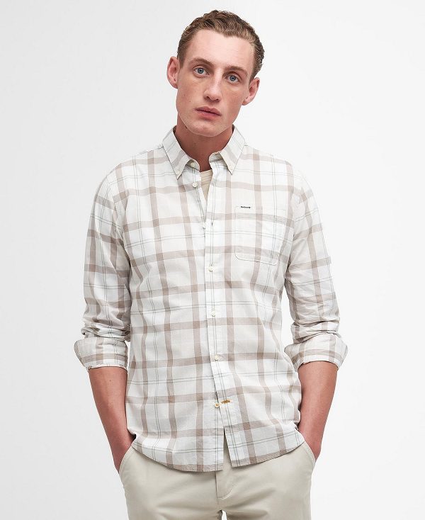 Barbour Rawley Tailored Long-sleeved Shirt Saltmarsh Tartan | BABO87789