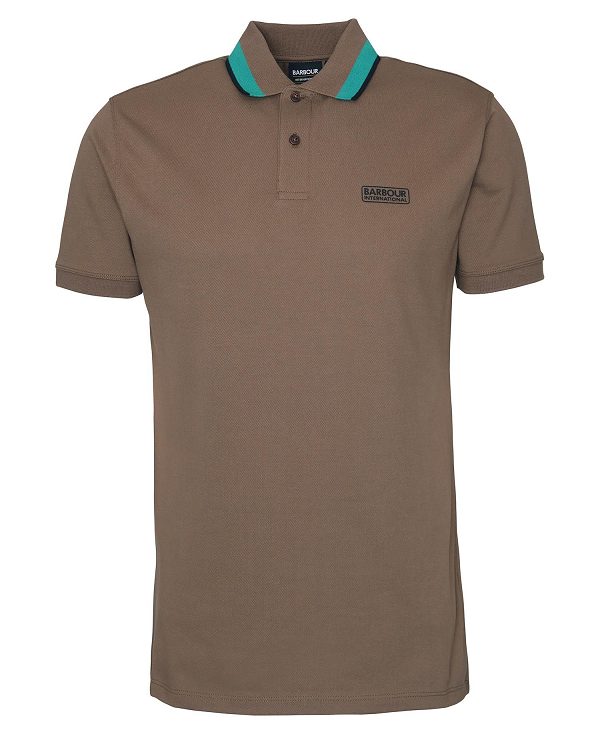 Barbour Re-amp Polo Shirt Brown | BABO88068