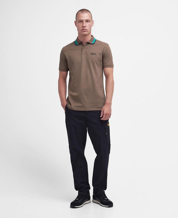 Barbour Re-amp Polo Shirt Brown | BABO88068