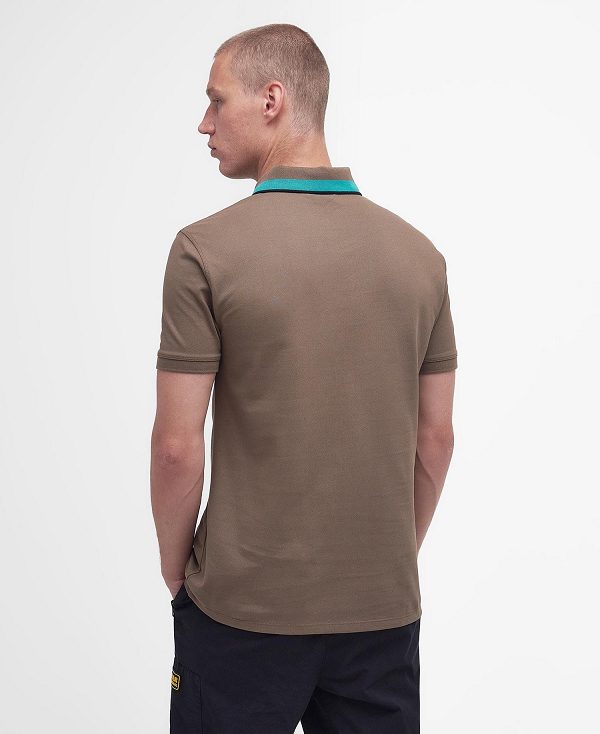 Barbour Re-amp Polo Shirt Brown | BABO88068