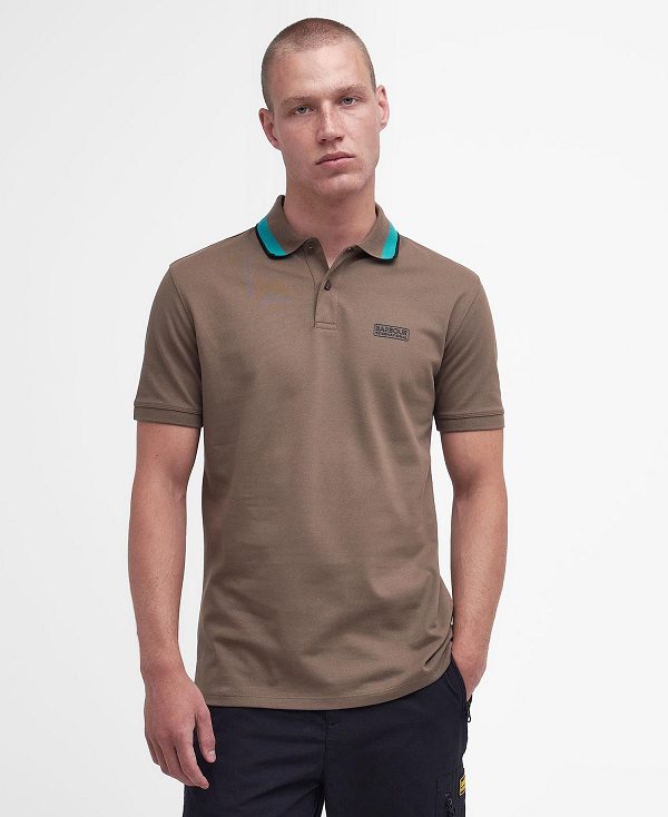 Barbour Re-amp Polo Shirt Brown | BABO88068