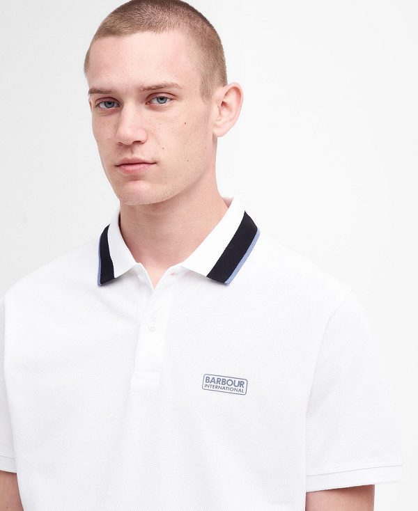 Barbour Re-amp Polo Shirt White | BABO88133