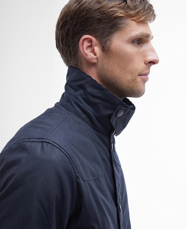 Barbour Reelin Wax Jacket Navy | BABO87241