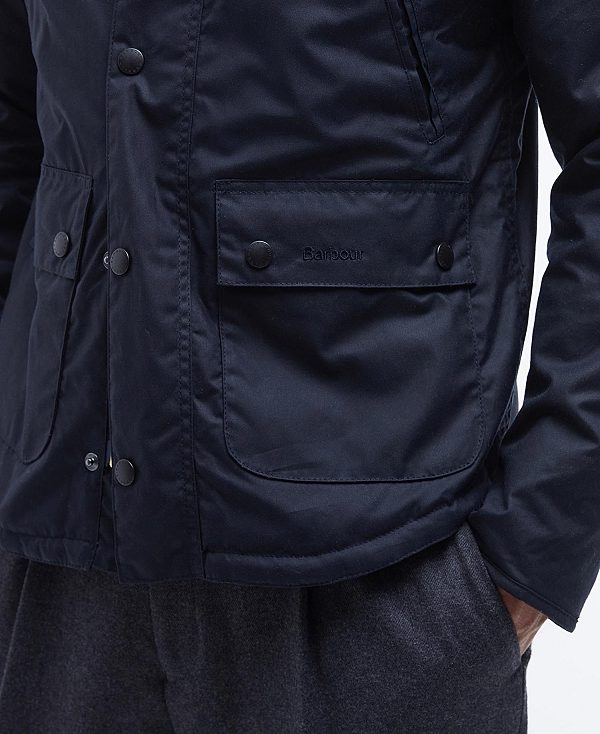 Barbour Reelin Wax Jacket Navy | BABO87241