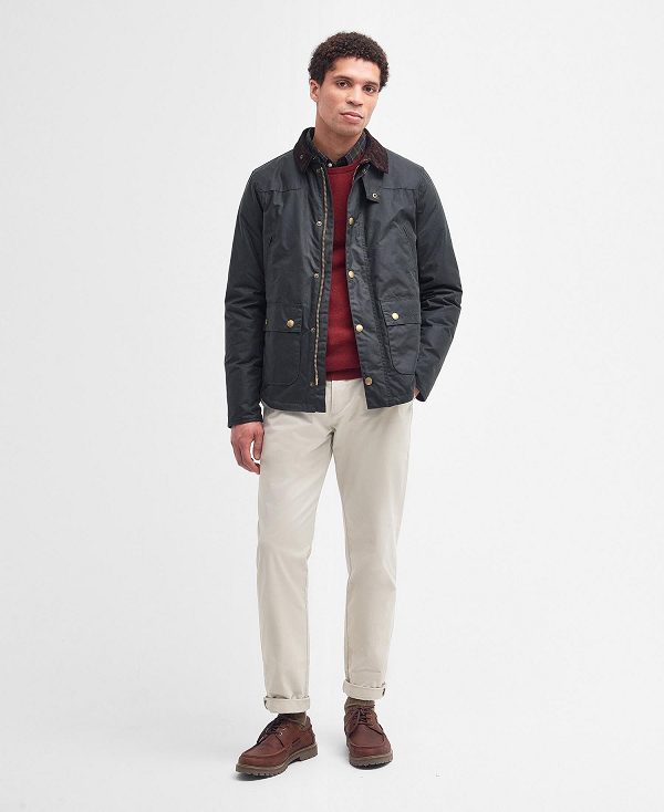 Barbour Reelin Wax Jacket Sage | BABO87239