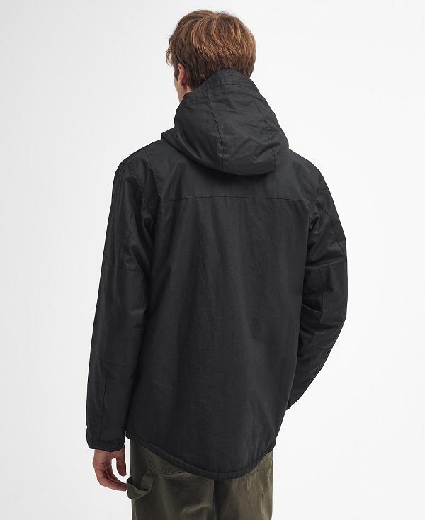 Barbour Re-engineered Durham Waxed Jacket Black | BABO87265