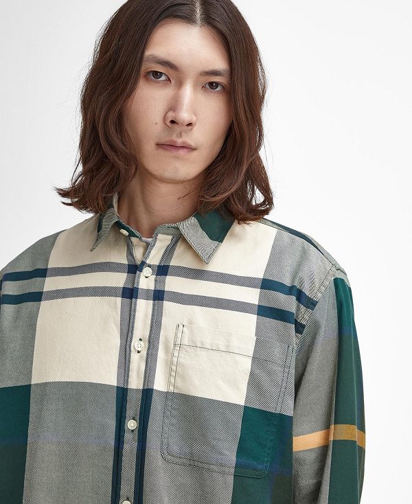 Barbour Renford Oversized Long-sleeved Tartan Shirt Multi | BABO87905