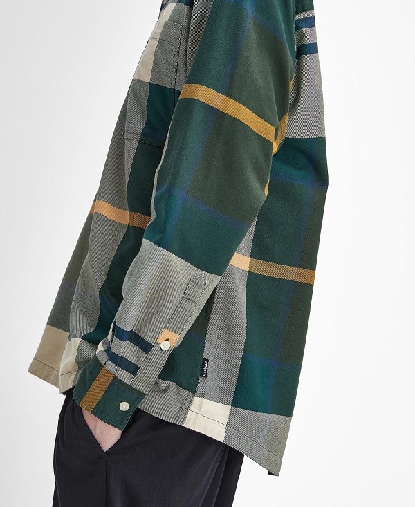 Barbour Renford Oversized Long-sleeved Tartan Shirt Multi | BABO87905