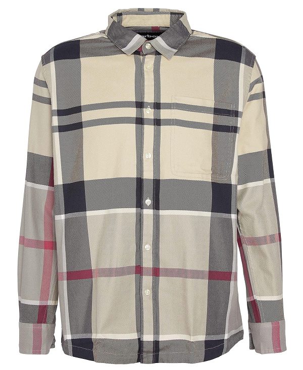 Barbour Renford Oversized Long-sleeved Tartan Shirt Multi | BABO87923