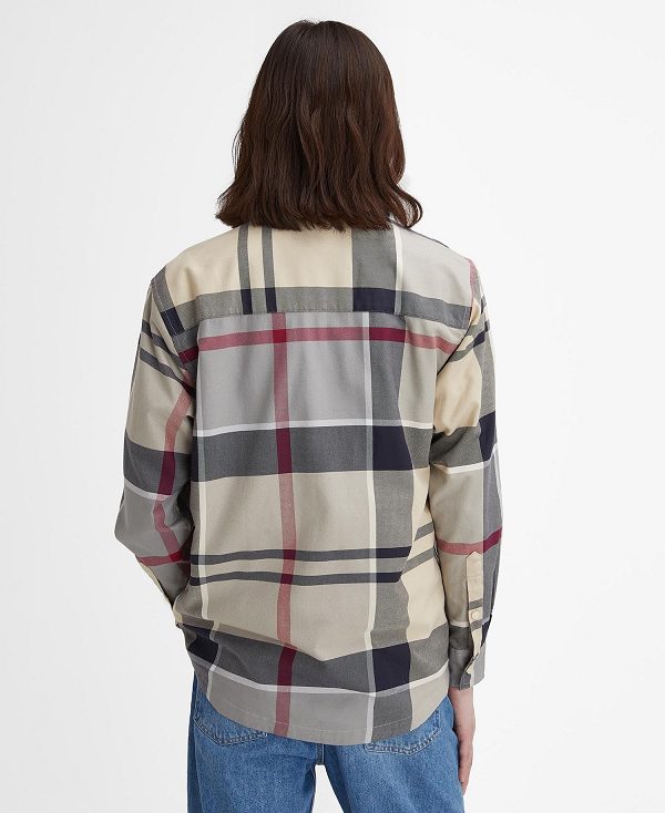 Barbour Renford Oversized Long-sleeved Tartan Shirt Multi | BABO87923