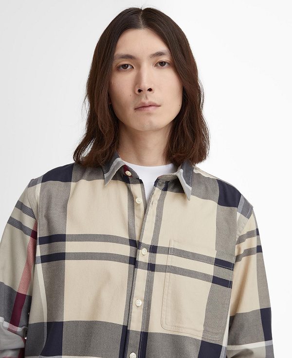 Barbour Renford Oversized Long-sleeved Tartan Shirt Multi | BABO87923