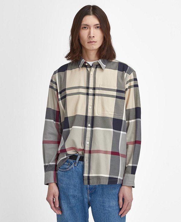 Barbour Renford Oversized Long-sleeved Tartan Shirt Multi | BABO87923