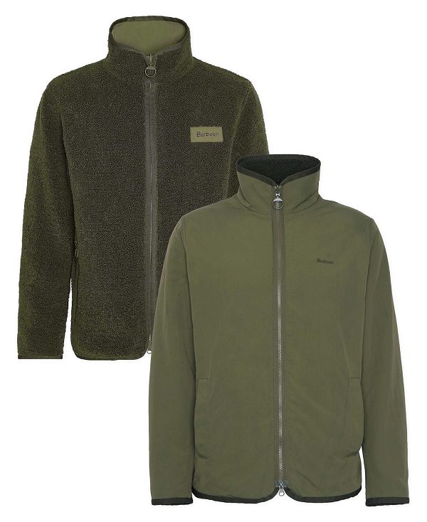 Barbour Reversible Fleece Green | BABO88722