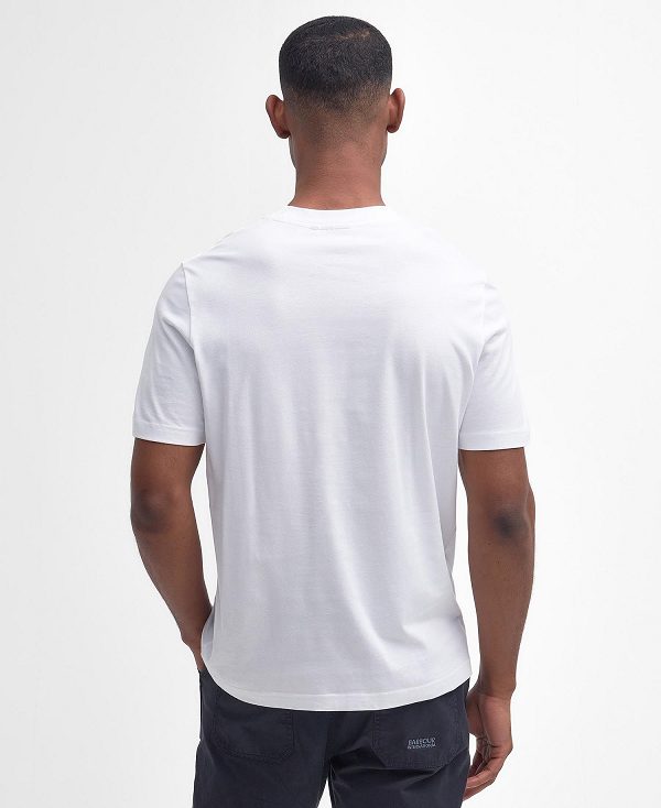 Barbour Ridley Graphic T-shirt Bright White | BABO88374