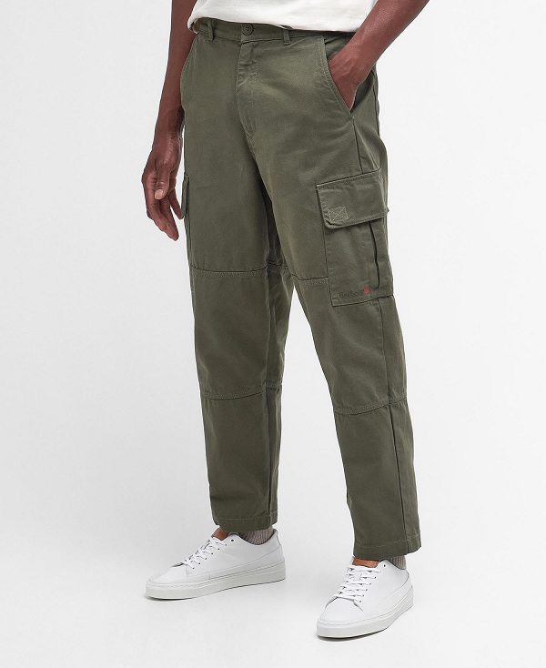 Barbour Robhill Cargo Trousers Dusty Olive | BABO88760