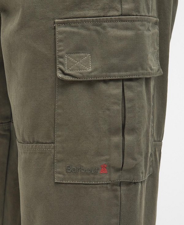 Barbour Robhill Cargo Trousers Dusty Olive | BABO88760