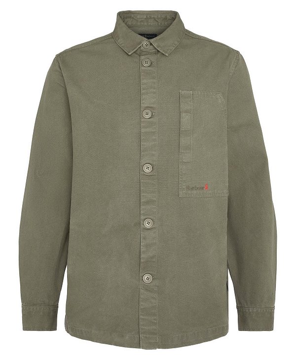 Barbour Robhill Overshirt Green | BABO87676