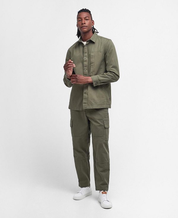 Barbour Robhill Overshirt Green | BABO87676