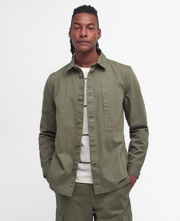 Barbour Robhill Overshirt Green | BABO87676