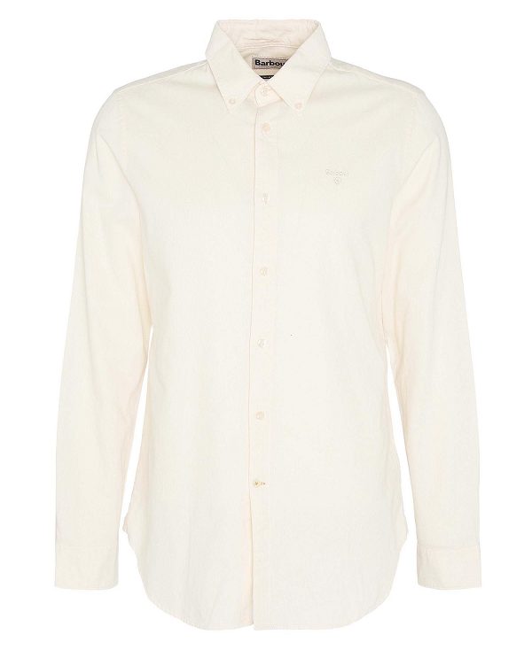 Barbour Romley Tailored Long-sleeved Shirt White | BABO87876