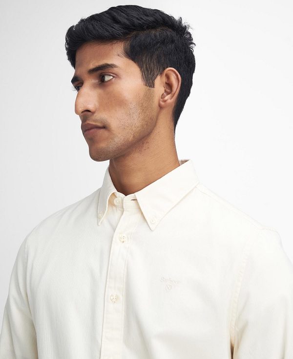 Barbour Romley Tailored Long-sleeved Shirt White | BABO87876