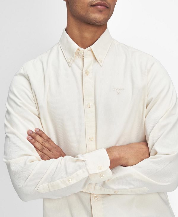 Barbour Romley Tailored Long-sleeved Shirt White | BABO87876