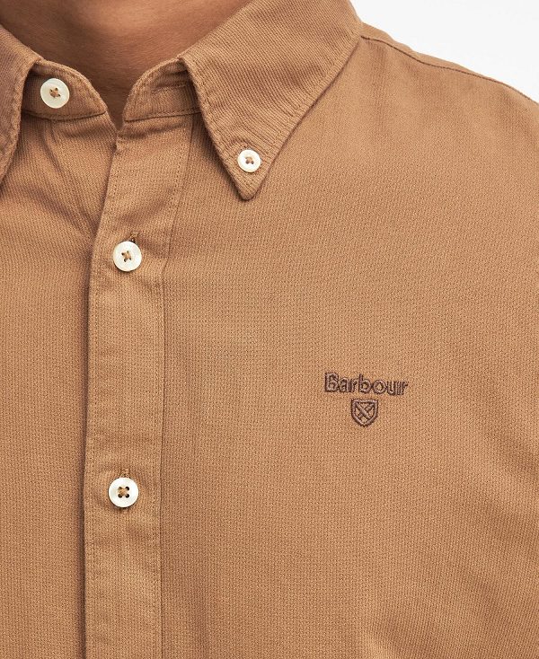 Barbour Romley Tailored Long-sleeved Shirt Beige | BABO87877