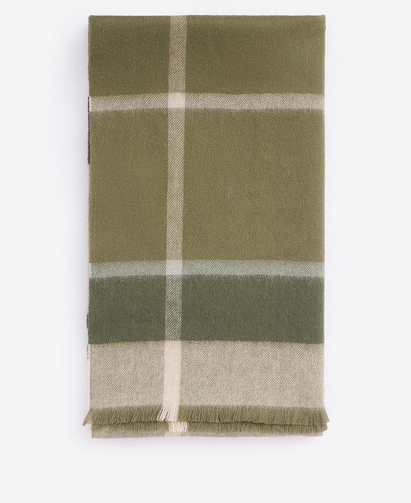 Barbour Rosefield Tartan Scarf Camel | BABO90081