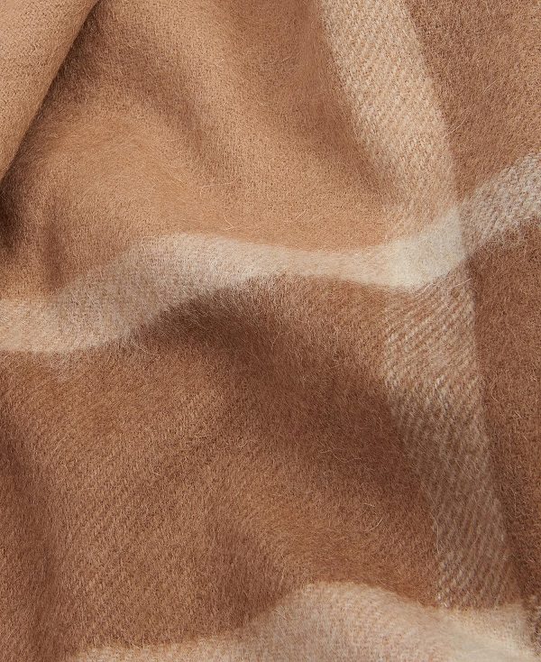 Barbour Rosefield Tartan Scarf Camel | BABO90082