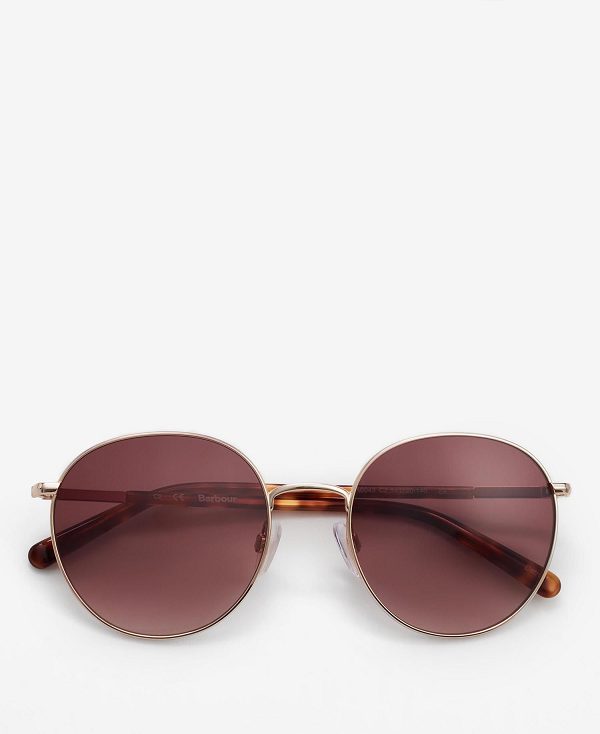 Barbour Round Sunglasses Gold | BABO90125