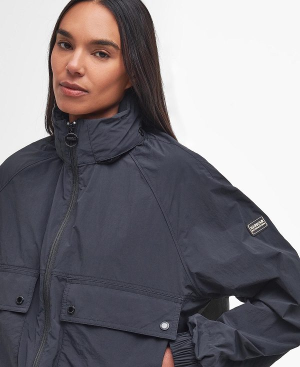 Barbour Rouse Showerproof Bomber Jacket Navy | BABO89399