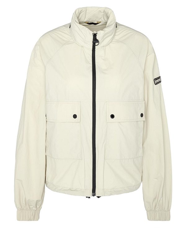 Barbour Rouse Showerproof Bomber Jacket Stone | BABO89410