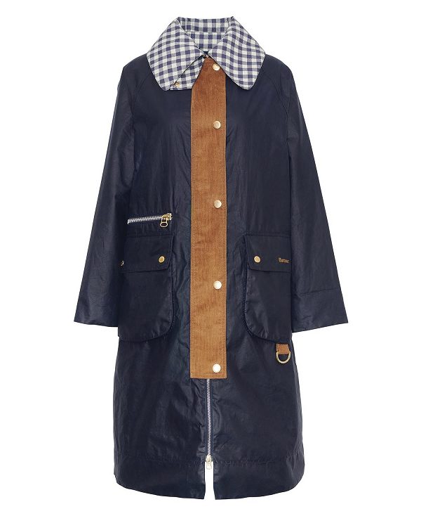 Barbour Runswick Waxed Jacket Nightsky/Summer Navy Northumberland | BABO89199