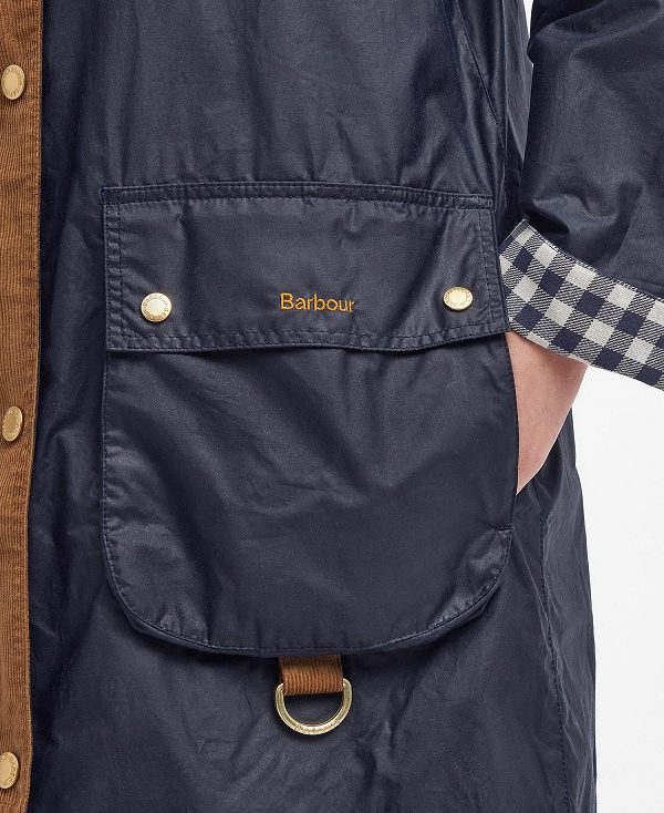 Barbour Runswick Waxed Jacket Nightsky/Summer Navy Northumberland | BABO89199