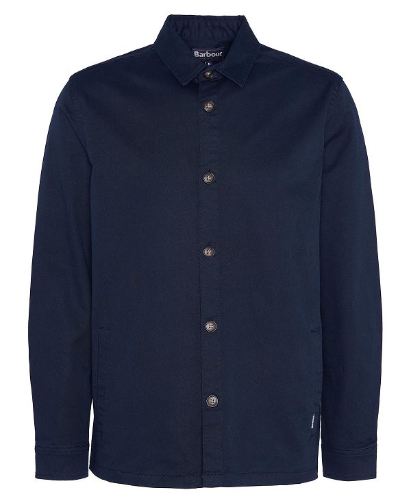 Barbour Ruxton Tailored Overshirt Navy | BABO87999